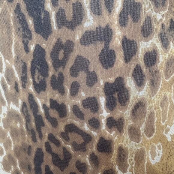 VTG Y2K Sangria Slip Dress Sz 12 Animal Print MIDI Chiffon Baddie Maximalist - Picture 7 of 9